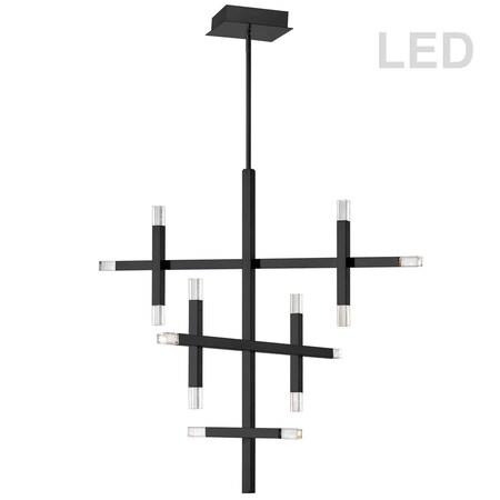 Dainolite 56W Chandelier, Mb W/ Acrylic Diffuser FCS-3656C-MB